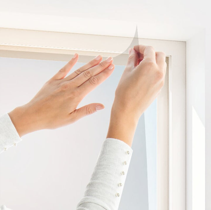 Fliegengitter für Fenster mit Klettband